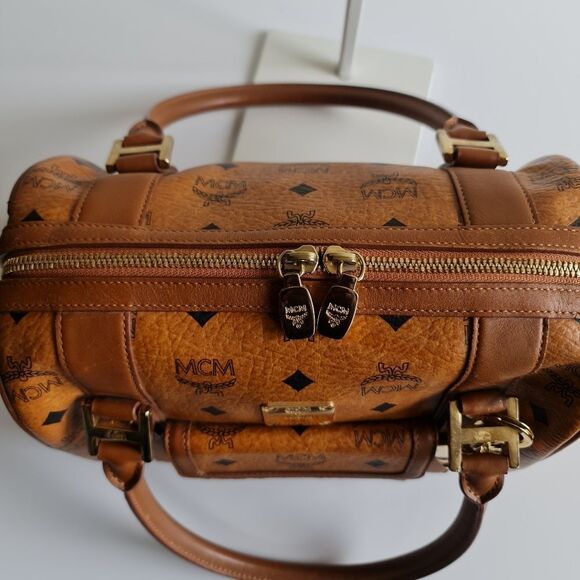 MCM Visetos Doctor Bag Brown - Picture 9 of 16